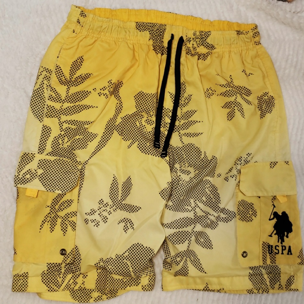 Men's Yellow Swim Trunks